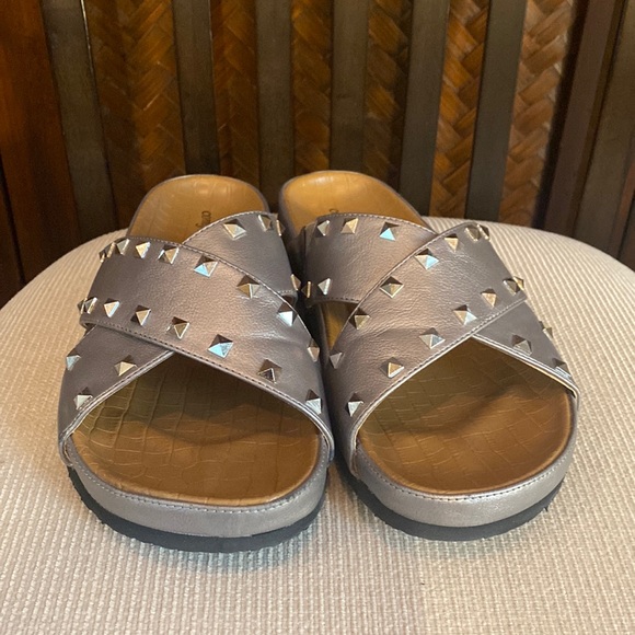 COMFORTVIEW - Gia Studded Sandal Silver 11W - Picture 2 of 7